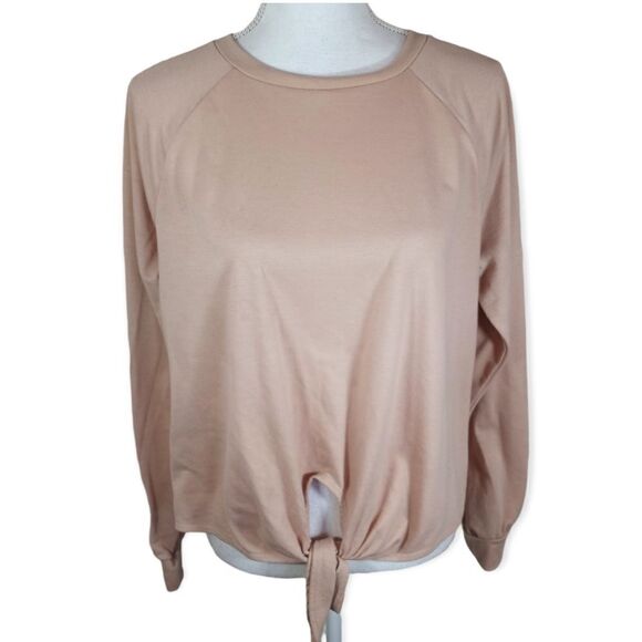 FOREVER 21 NUDE/BLUSH PULLOVER SZ.M EUC - Picture 1 of 5